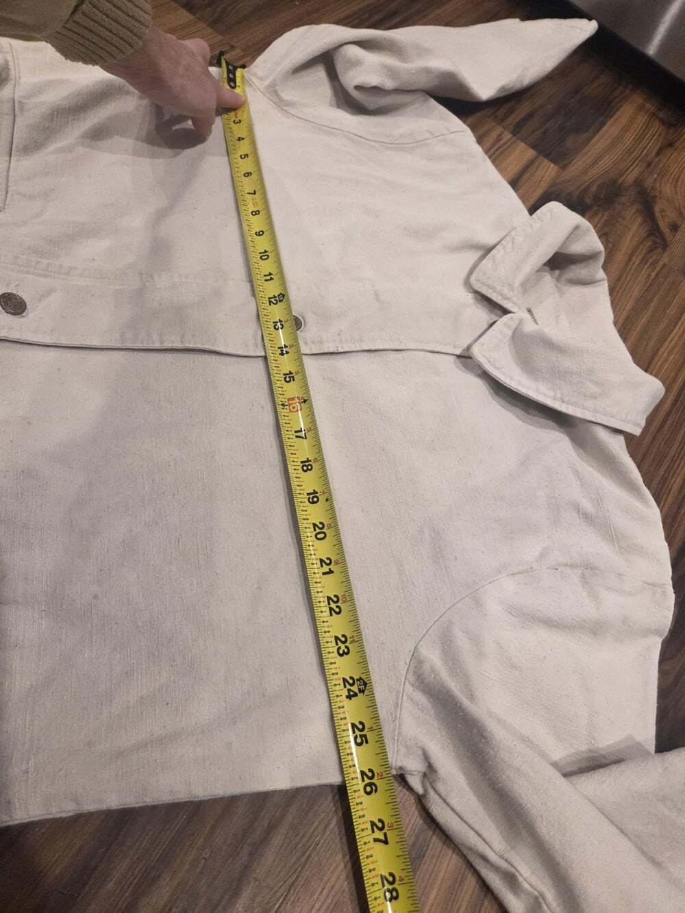 Vtg Broken Spear Cattle Co. Long Ranch Coat Men’s L Duster Trench Workwear - Picture 15 of 16